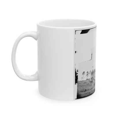 Brandy Station, Virginia. Guard Mount Of 114th Pennsylvania Infantry. 1st Division, 3rd Corps (U.S. Civil War) White Coffee Mug-Go Mug Yourself