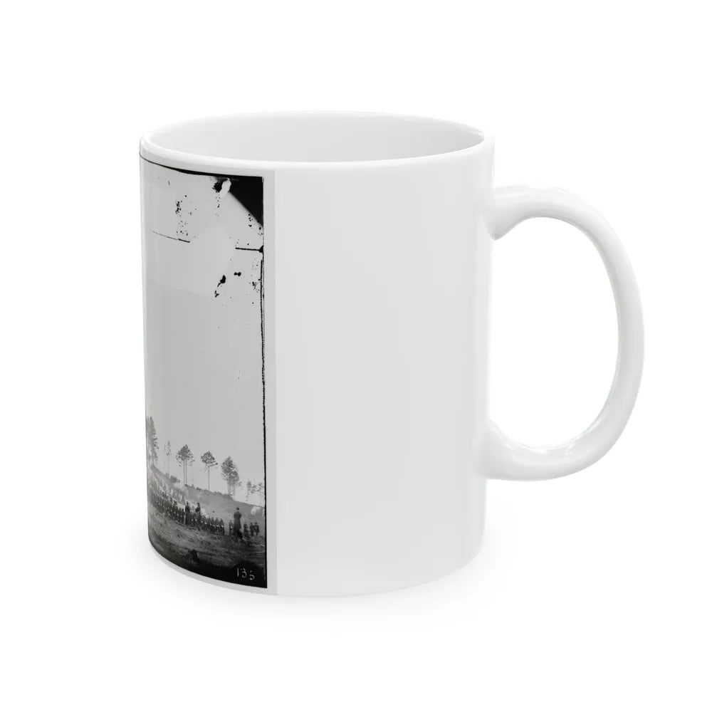 Brandy Station, Virginia. Guard Mount Of 114th Pennsylvania Infantry. 1st Division, 3rd Corps (U.S. Civil War) White Coffee Mug-Go Mug Yourself