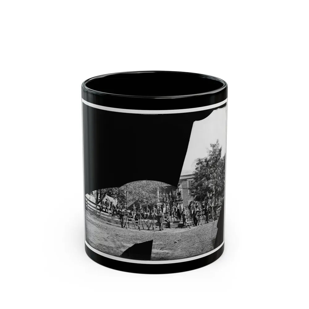 Brandy Station, Virginia. Headquarters, 1st Bridgade Horse Artillery (U.S. Civil War) Black Coffee Mug-11oz-Go Mug Yourself