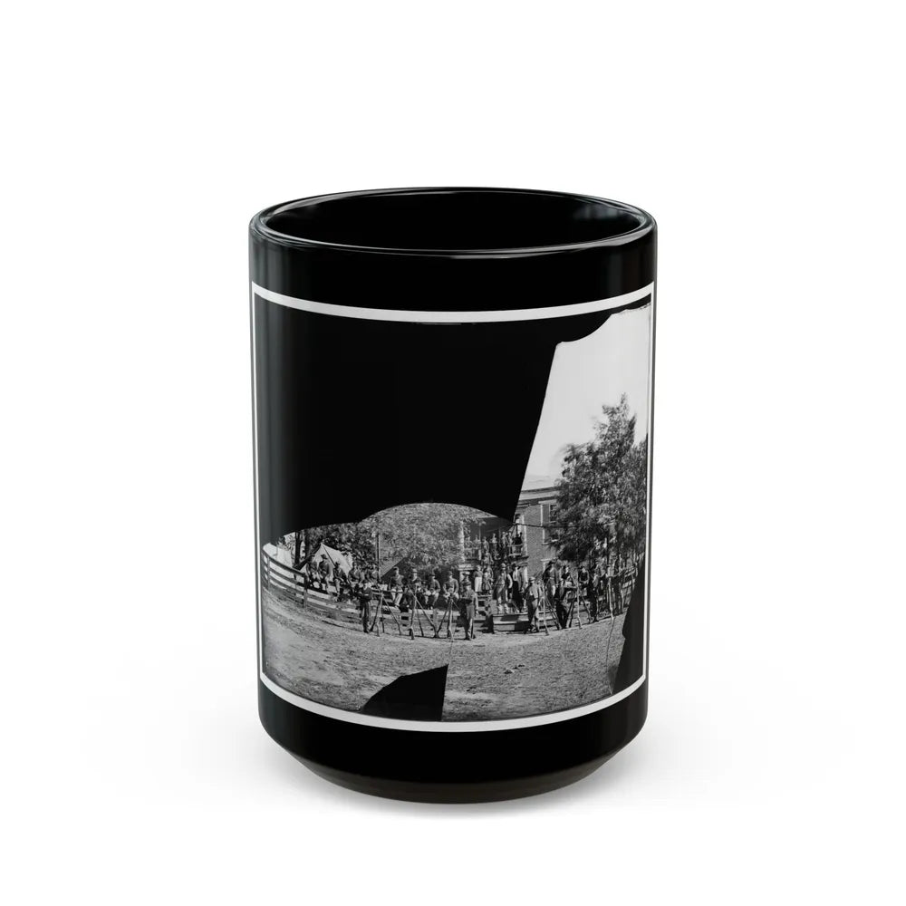 Brandy Station, Virginia. Headquarters, 1st Bridgade Horse Artillery (U.S. Civil War) Black Coffee Mug-15oz-Go Mug Yourself