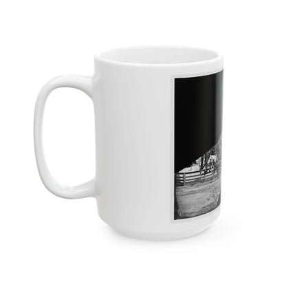 Brandy Station, Virginia. Headquarters, 1st Bridgade Horse Artillery (U.S. Civil War) White Coffee Mug-Go Mug Yourself