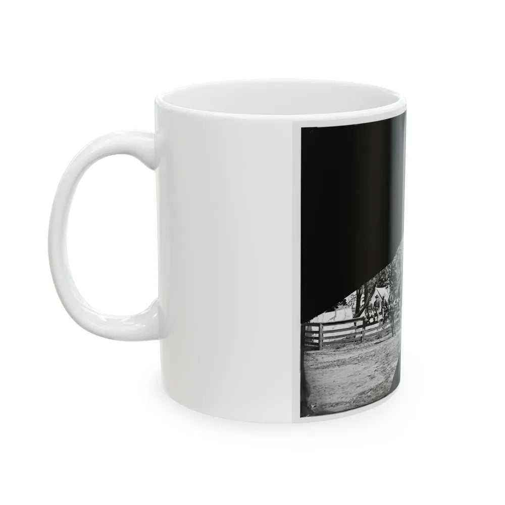 Brandy Station, Virginia. Headquarters, 1st Bridgade Horse Artillery (U.S. Civil War) White Coffee Mug-Go Mug Yourself