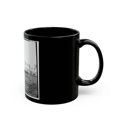 Brandy Station, Virginia. Headquarters, Army Of The Potomac. Company Of Zouaves In Foreground (U.S. Civil War) Black Coffee Mug-Go Mug Yourself