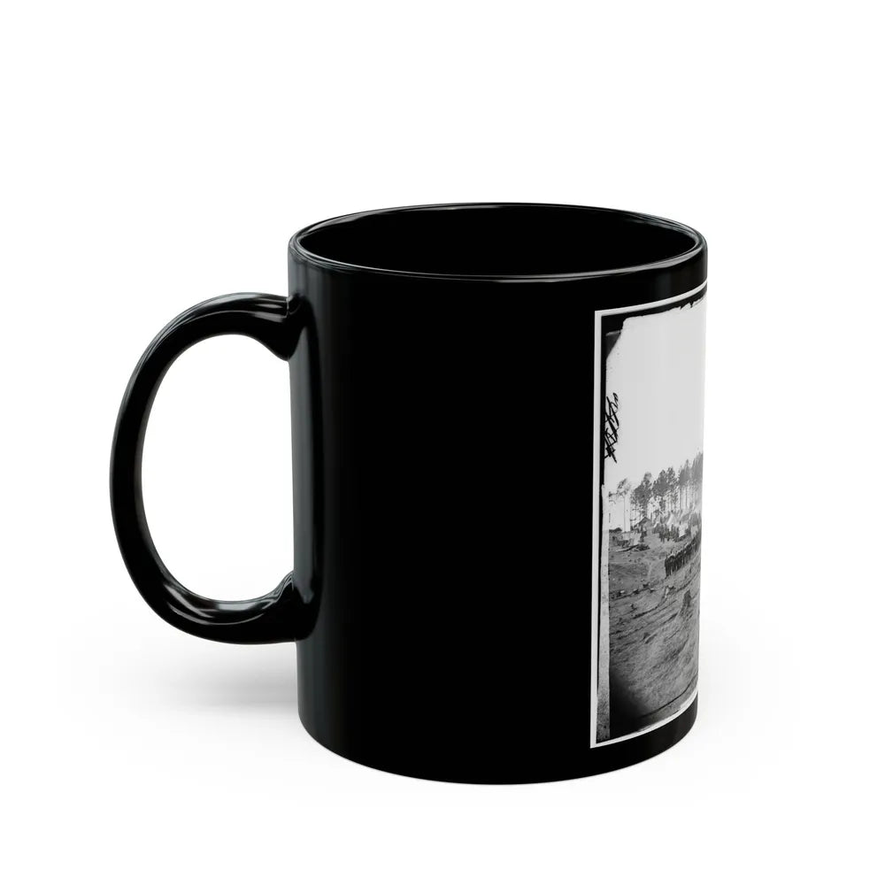 Brandy Station, Virginia. Headquarters, Army Of The Potomac. Company Of Zouaves In Foreground (U.S. Civil War) Black Coffee Mug-Go Mug Yourself