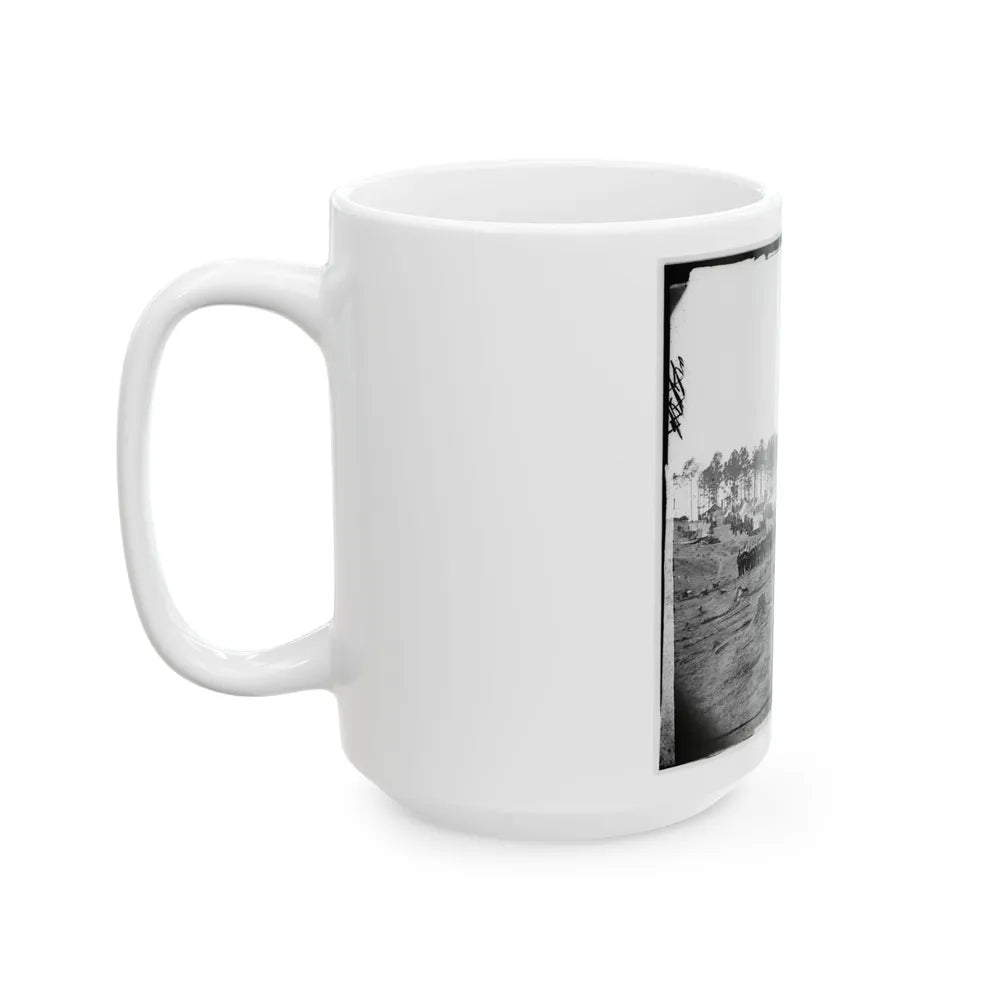 Brandy Station, Virginia. Headquarters, Army Of The Potomac. Company Of Zouaves In Foreground (U.S. Civil War) White Coffee Mug-Go Mug Yourself