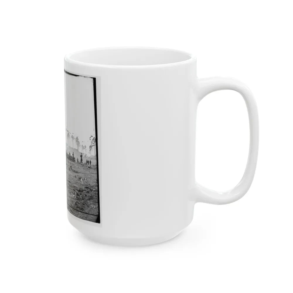 Brandy Station, Virginia. Headquarters, Army Of The Potomac. Company Of Zouaves In Foreground (U.S. Civil War) White Coffee Mug-Go Mug Yourself