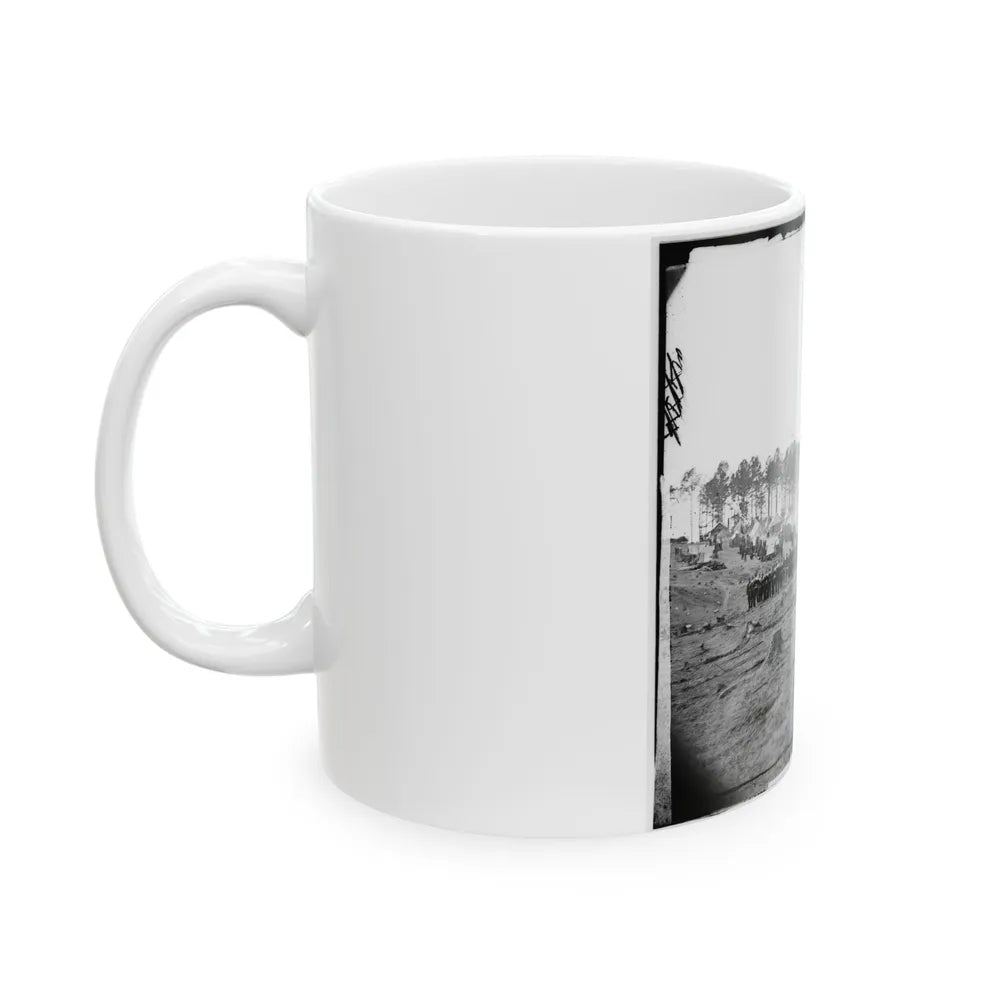 Brandy Station, Virginia. Headquarters, Army Of The Potomac. Company Of Zouaves In Foreground (U.S. Civil War) White Coffee Mug-Go Mug Yourself