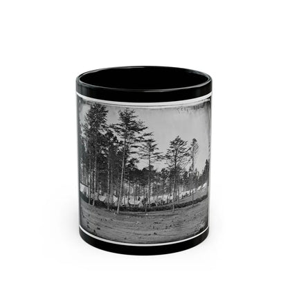 Brandy Station, Virginia. Headquarters, Army Of The Potomac. Eastern Half Of The Camp (U.S. Civil War) Black Coffee Mug-11oz-Go Mug Yourself