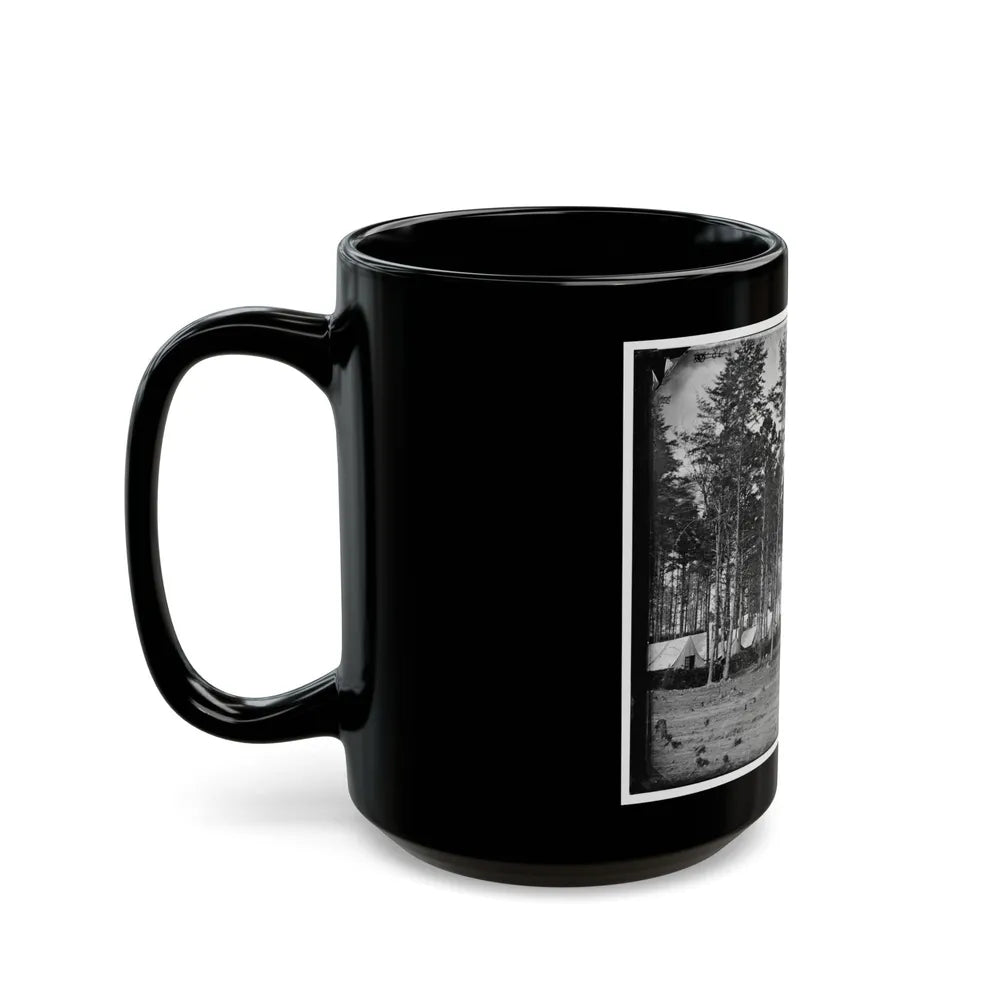 Brandy Station, Virginia. Headquarters, Army Of The Potomac. Eastern Half Of The Camp (U.S. Civil War) Black Coffee Mug-Go Mug Yourself