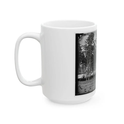 Brandy Station, Virginia. Headquarters, Army Of The Potomac. Eastern Half Of The Camp (U.S. Civil War) White Coffee Mug-Go Mug Yourself