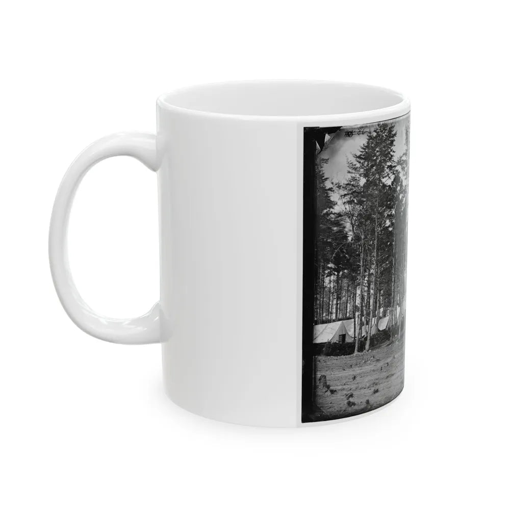 Brandy Station, Virginia. Headquarters, Army Of The Potomac. Eastern Half Of The Camp (U.S. Civil War) White Coffee Mug-Go Mug Yourself