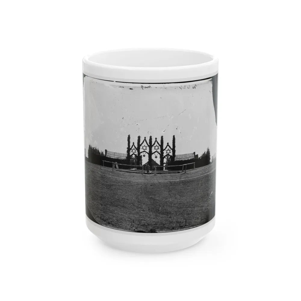 Brandy Station, Virginia. Headquarters Of Gen. John Henry Hobart Ward 001 (U.S. Civil War) White Coffee Mug-15oz-Go Mug Yourself