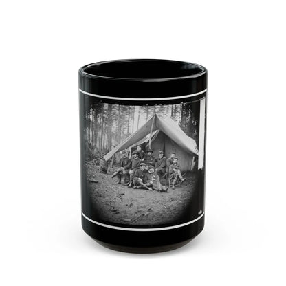 Brandy Station, Virginia. Major William Riddle And Friends. Headquarters, Army Of The Potomac (U.S. Civil War) Black Coffee Mug-15oz-Go Mug Yourself