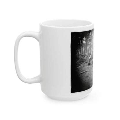 Brandy Station, Virginia. Major William Riddle And Friends. Headquarters, Army Of The Potomac (U.S. Civil War) White Coffee Mug-Go Mug Yourself