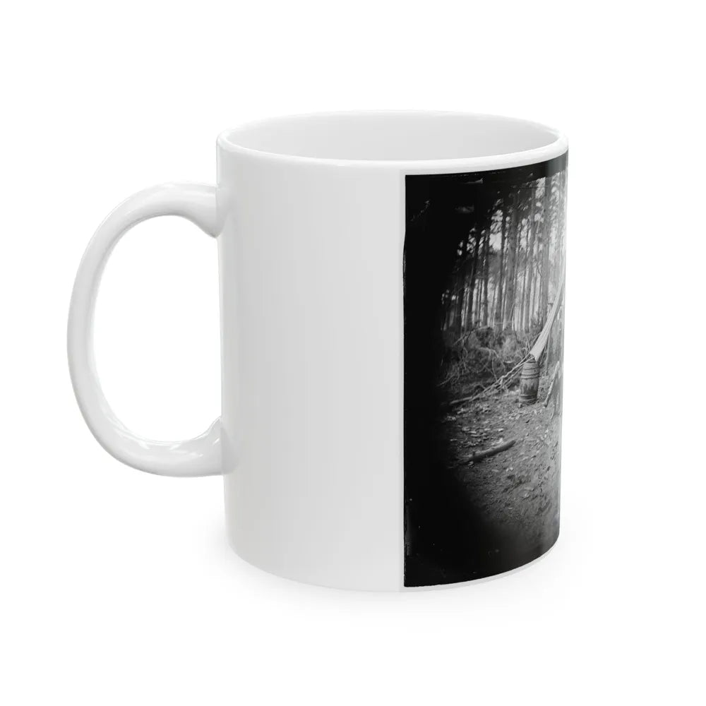 Brandy Station, Virginia. Major William Riddle And Friends. Headquarters, Army Of The Potomac (U.S. Civil War) White Coffee Mug-Go Mug Yourself