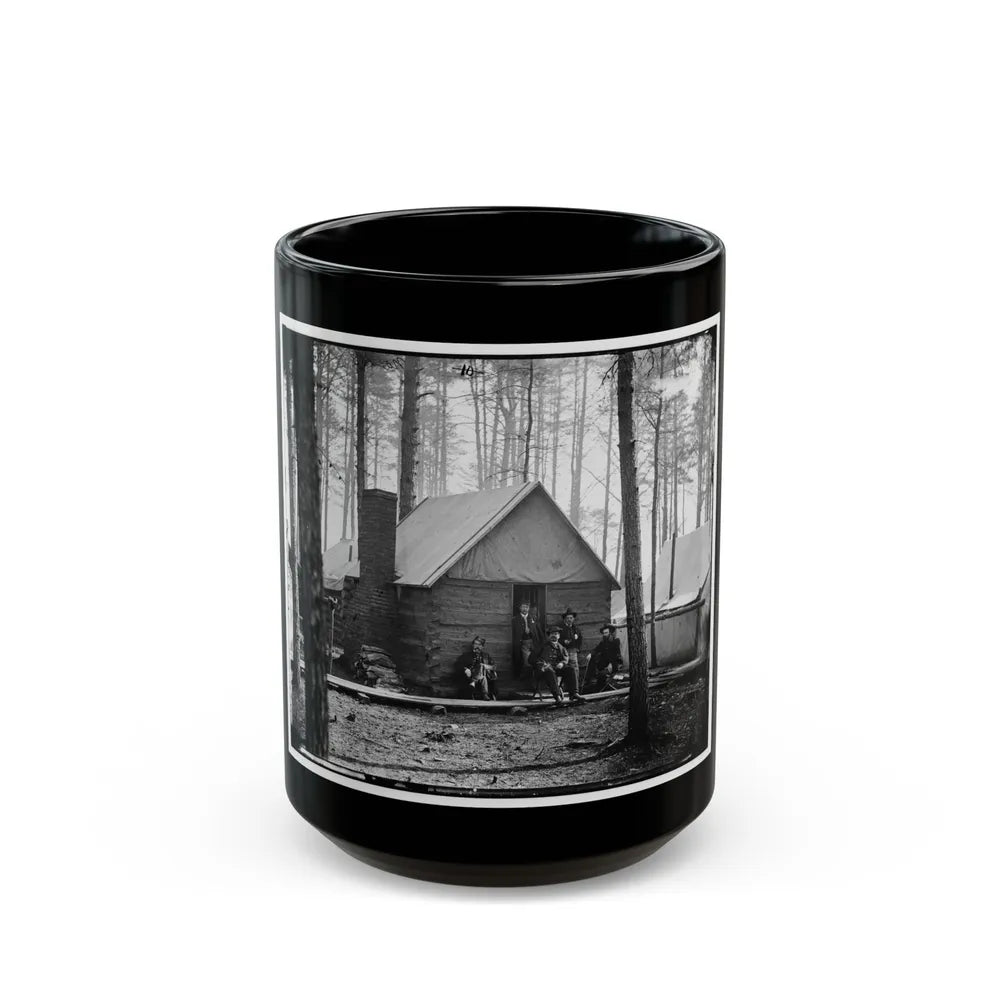 Brandy Station, Virginia. Officer's Winter Quarters Headquarters Army Of The Potomac (U.S. Civil War) Black Coffee Mug-15oz-Go Mug Yourself