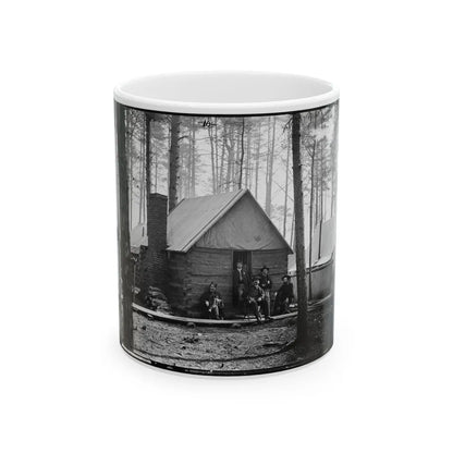 Brandy Station, Virginia. Officer's Winter Quarters Headquarters Army Of The Potomac (U.S. Civil War) White Coffee Mug-11oz-Go Mug Yourself