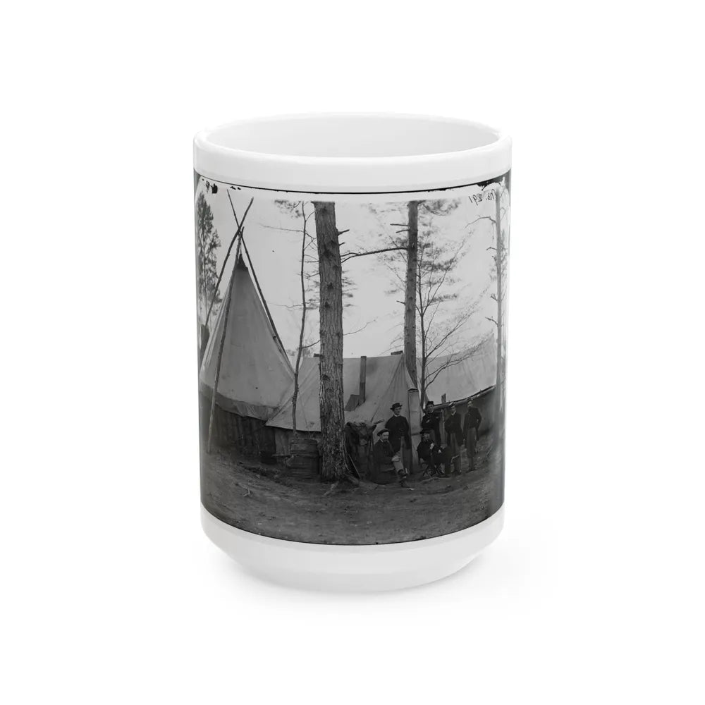 Brandy Station, Virginia. Provost Marshal Clerks, Headquarters, Army Of The Potomac (U.S. Civil War) White Coffee Mug-15oz-Go Mug Yourself