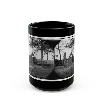 Brandy Station, Virginia. Specimen Of Officers Quarters. Army Of The Potomac (U.S. Civil War) Black Coffee Mug-15oz-Go Mug Yourself