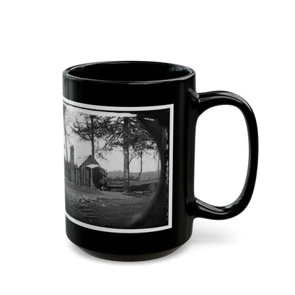 Brandy Station, Virginia. Specimen Of Officers Quarters. Army Of The Potomac (U.S. Civil War) Black Coffee Mug-Go Mug Yourself