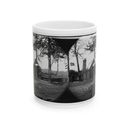 Brandy Station, Virginia. Specimen Of Officers Quarters. Army Of The Potomac (U.S. Civil War) White Coffee Mug-11oz-Go Mug Yourself