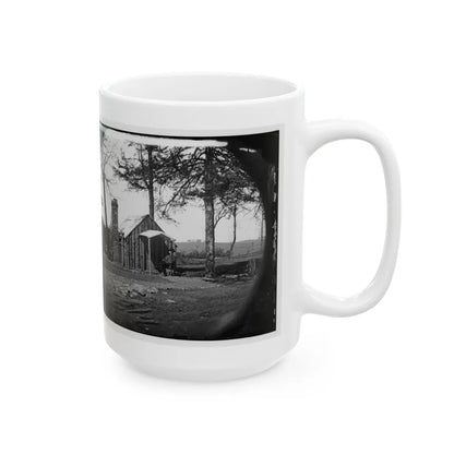 Brandy Station, Virginia. Specimen Of Officers Quarters. Army Of The Potomac (U.S. Civil War) White Coffee Mug-Go Mug Yourself