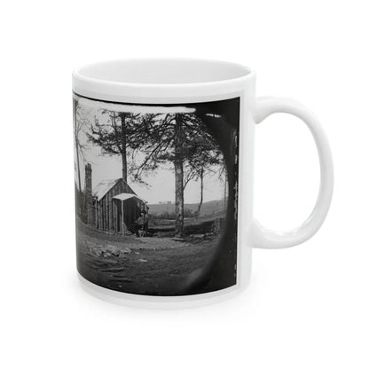 Brandy Station, Virginia. Specimen Of Officers Quarters. Army Of The Potomac (U.S. Civil War) White Coffee Mug-Go Mug Yourself