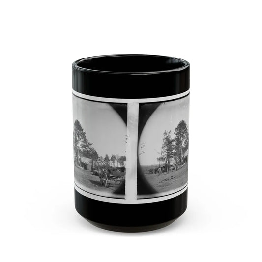 Brandy Station, Virginia. Winter Quarters Of Scouts And Guides. Army Of The Potomac (U.S. Civil War) Black Coffee Mug-15oz-Go Mug Yourself