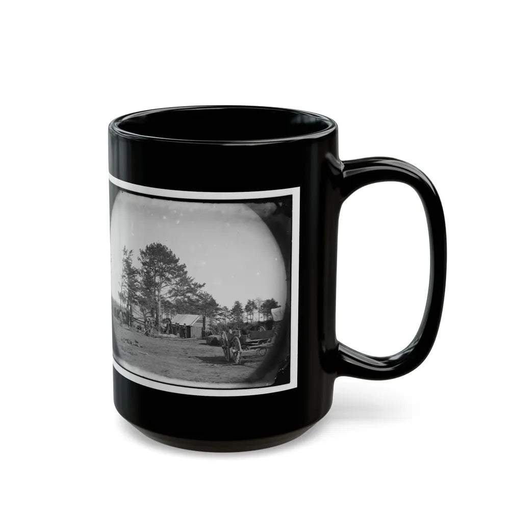 Brandy Station, Virginia. Winter Quarters Of Scouts And Guides. Army Of The Potomac (U.S. Civil War) Black Coffee Mug-Go Mug Yourself