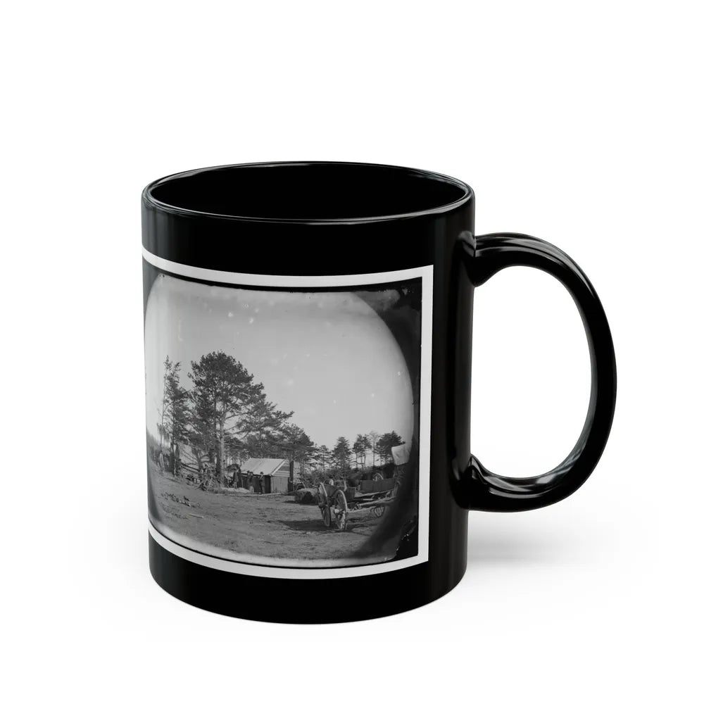 Brandy Station, Virginia. Winter Quarters Of Scouts And Guides. Army Of The Potomac (U.S. Civil War) Black Coffee Mug-Go Mug Yourself