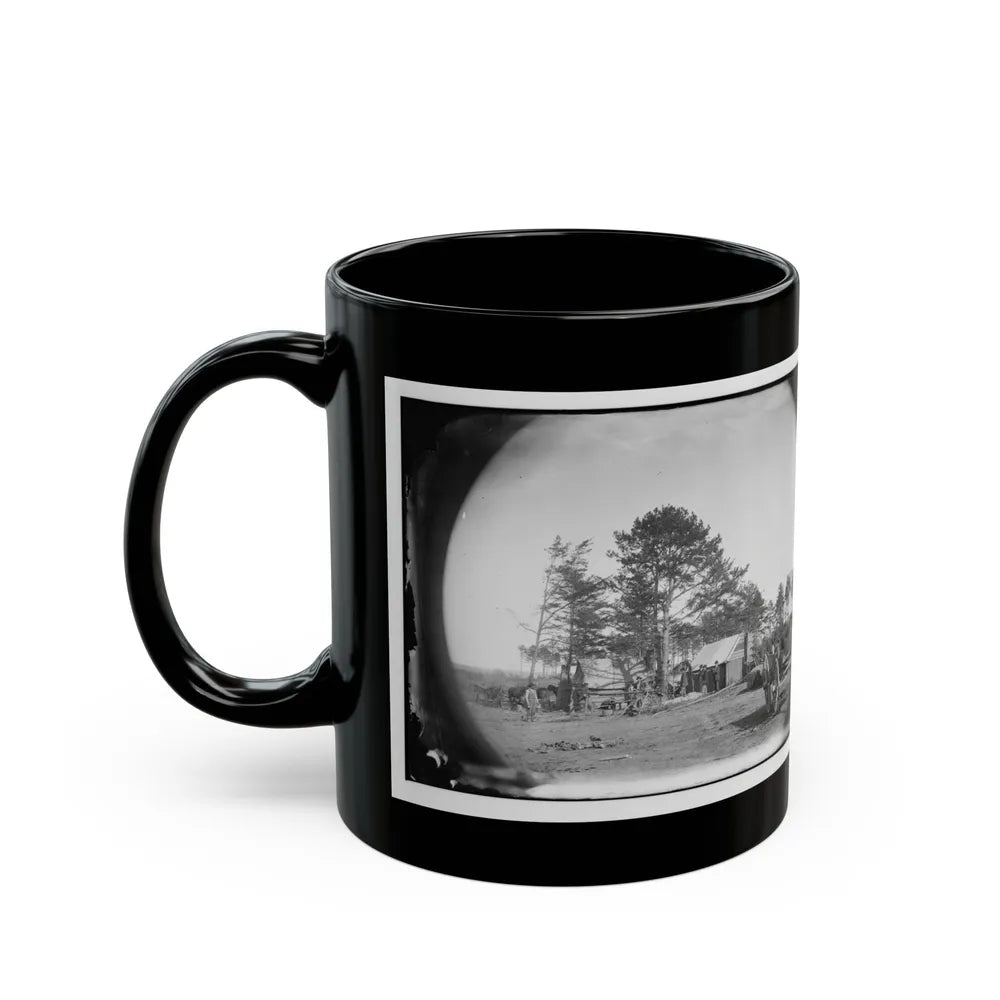 Brandy Station, Virginia. Winter Quarters Of Scouts And Guides. Army Of The Potomac (U.S. Civil War) Black Coffee Mug-Go Mug Yourself