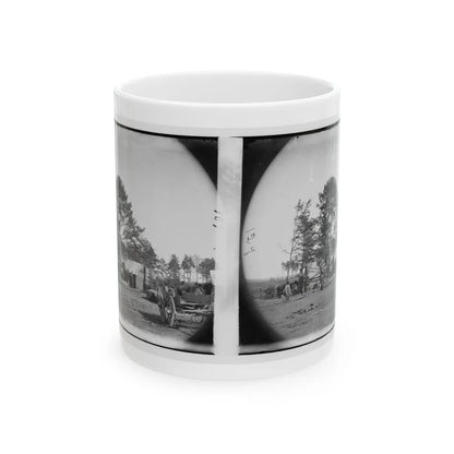 Brandy Station, Virginia. Winter Quarters Of Scouts And Guides. Army Of The Potomac (U.S. Civil War) White Coffee Mug-11oz-Go Mug Yourself