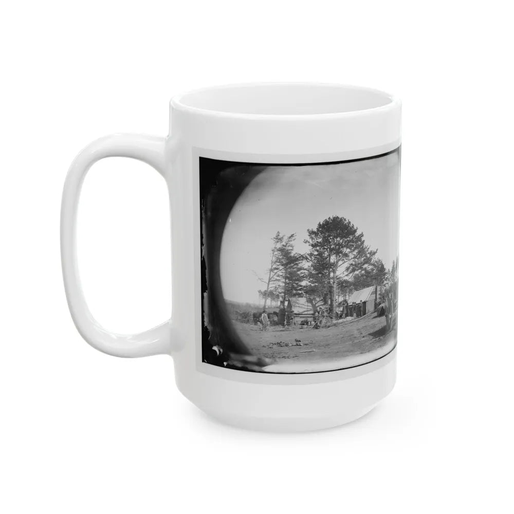 Brandy Station, Virginia. Winter Quarters Of Scouts And Guides. Army Of The Potomac (U.S. Civil War) White Coffee Mug-Go Mug Yourself