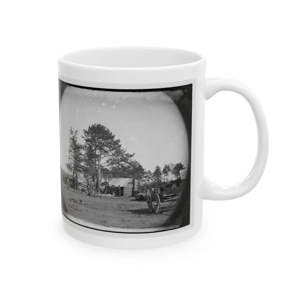 Brandy Station, Virginia. Winter Quarters Of Scouts And Guides. Army Of The Potomac (U.S. Civil War) White Coffee Mug-Go Mug Yourself