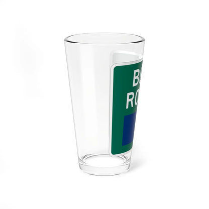 Branson Blue Route (Missouri) (Road Sign) Pint Glass 16oz - Go Mug Yourself