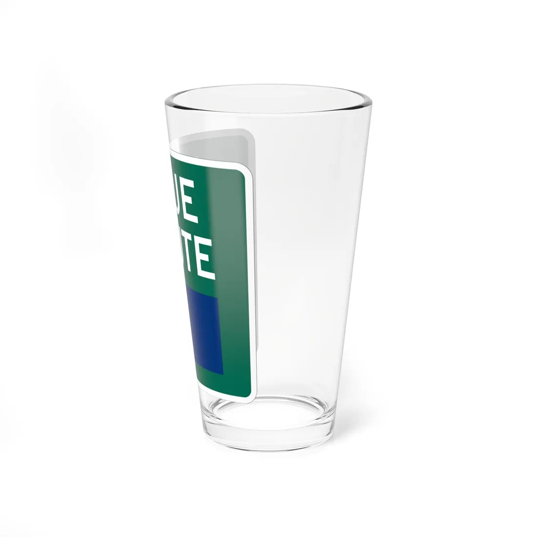 Branson Blue Route (Missouri) (Road Sign) Pint Glass 16oz - Go Mug Yourself