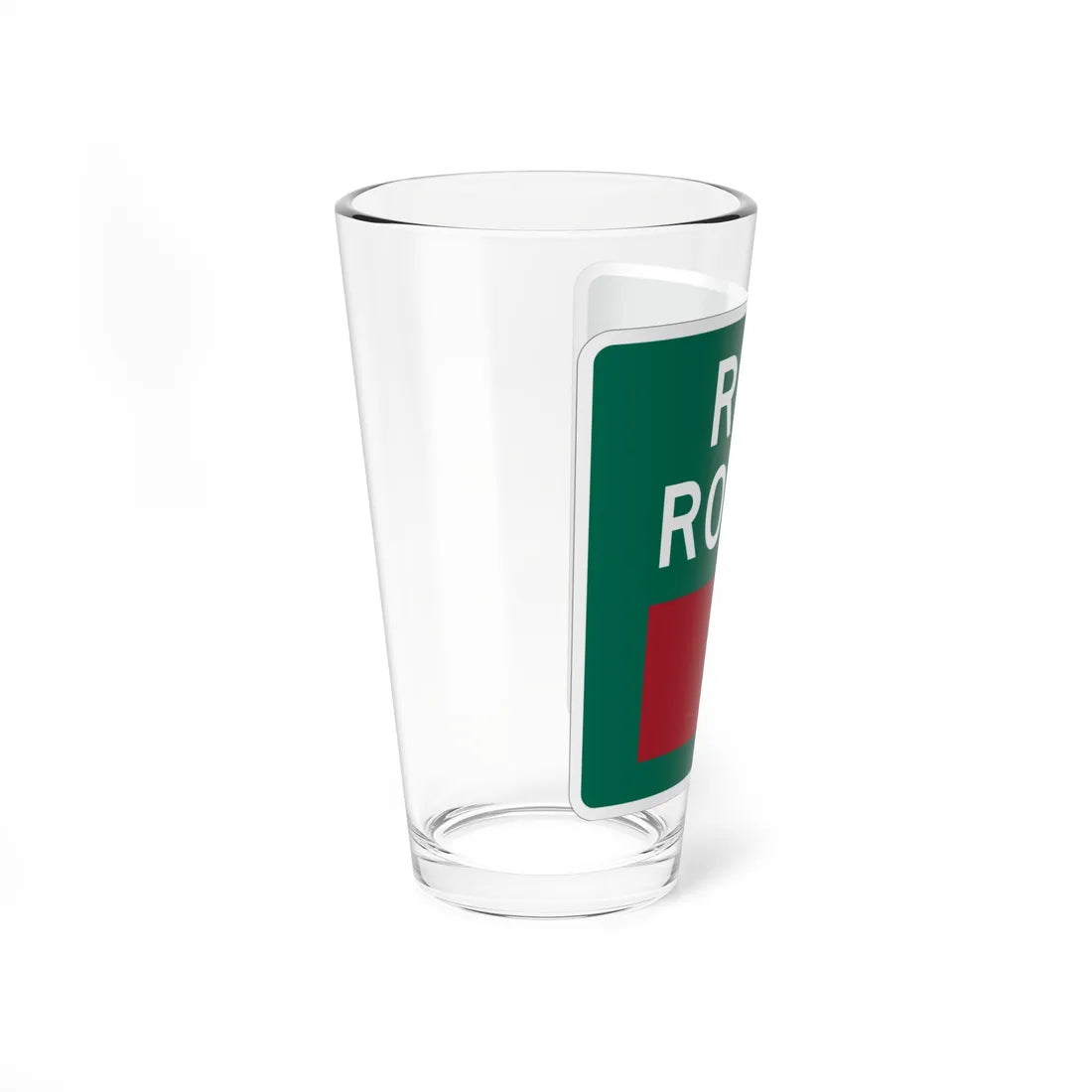 Branson Red Route (Missouri) (Road Sign) Pint Glass 16oz - Go Mug Yourself