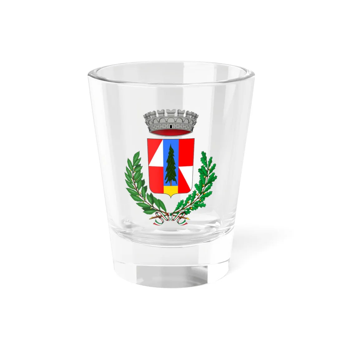 Branzi-Stemma (Italy) (Coat of Arms) Shot Glass 1.5oz 1.5oz - Go Mug Yourself