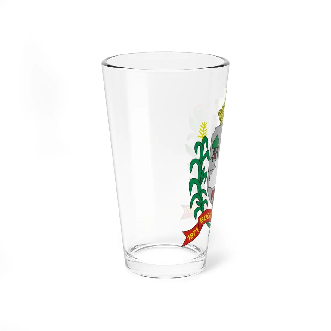 Brasao BocaiuvadoSul Parana Brasil (Brazil) (Coat of Arms) Pint Glass 16oz - Go Mug Yourself