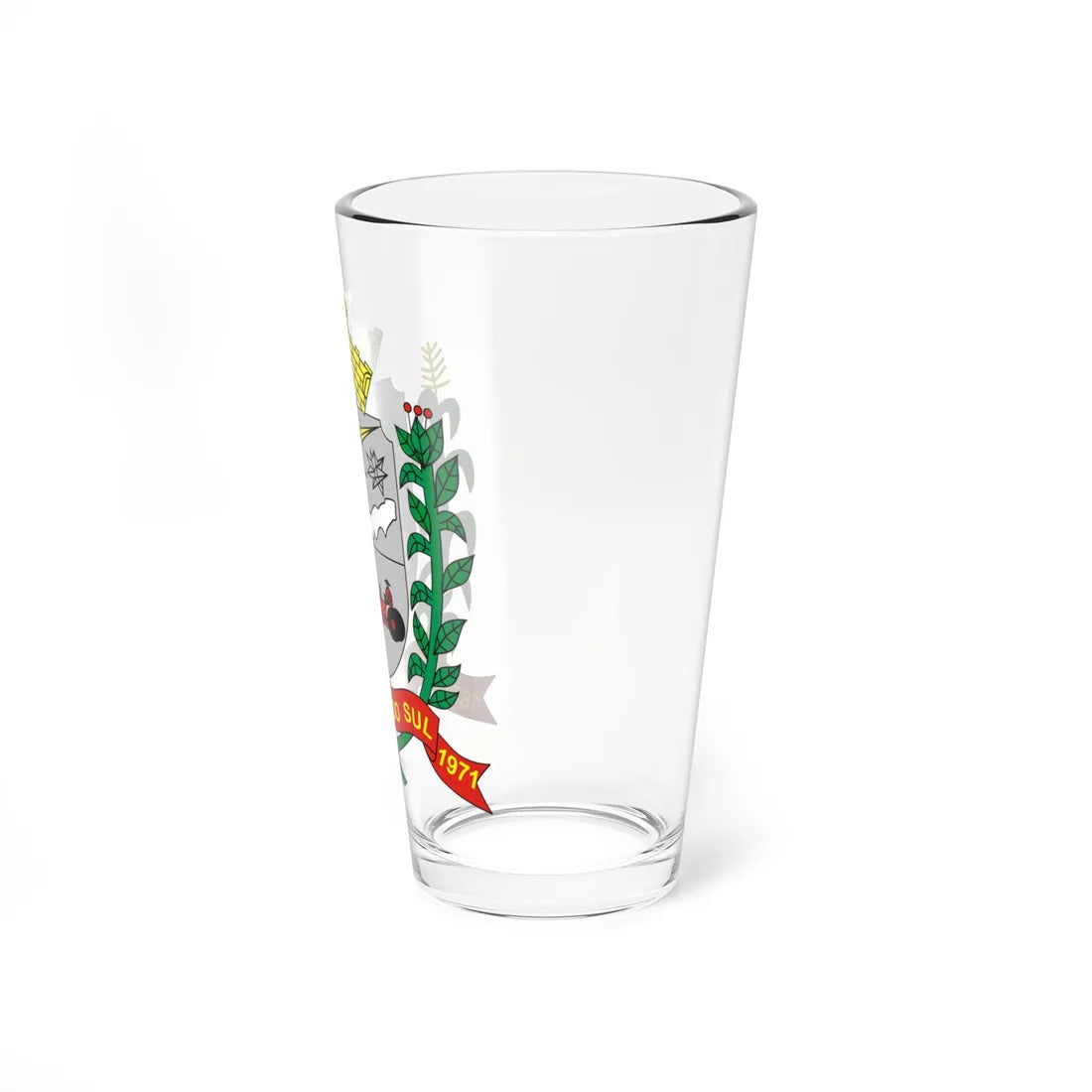 Brasao BocaiuvadoSul Parana Brasil (Brazil) (Coat of Arms) Pint Glass 16oz - Go Mug Yourself