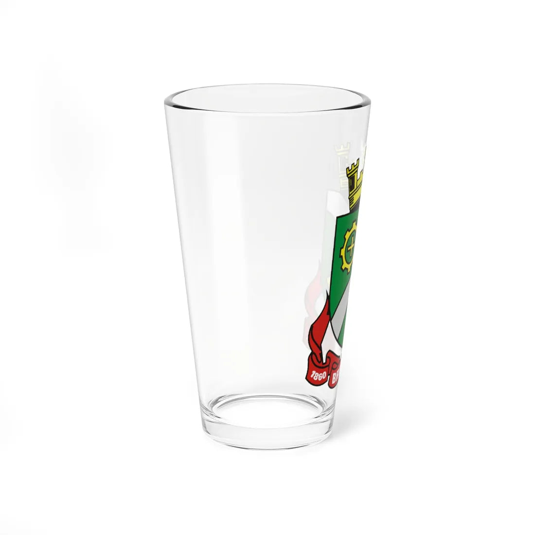 Brasao Brusque SantaCatarina Brasil (Brazil) (Coat of Arms) Pint Glass 16oz - Go Mug Yourself