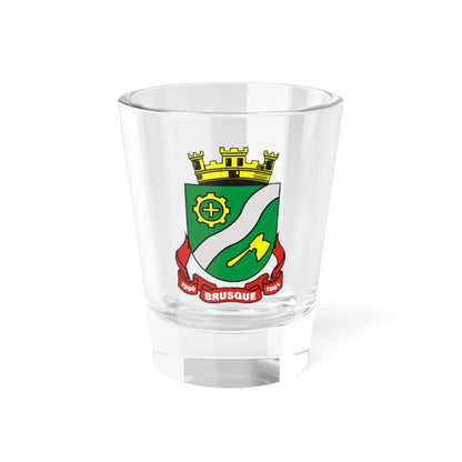 Brasao Brusque SantaCatarina Brasil (Brazil) (Coat of Arms) Shot Glass 1.5oz 1.5oz - Go Mug Yourself