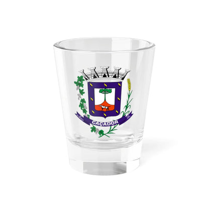 Brasao Cacador (Brazil) (Coat of Arms) Shot Glass 1.5oz 1.5oz - Go Mug Yourself