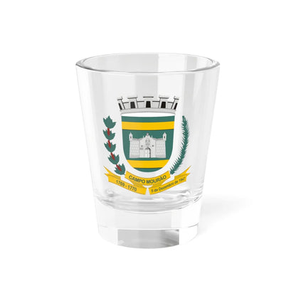 Brasao CampoMourao Parana Brasil (Brazil) (Coat of Arms) Shot Glass 1.5oz 1.5oz - Go Mug Yourself