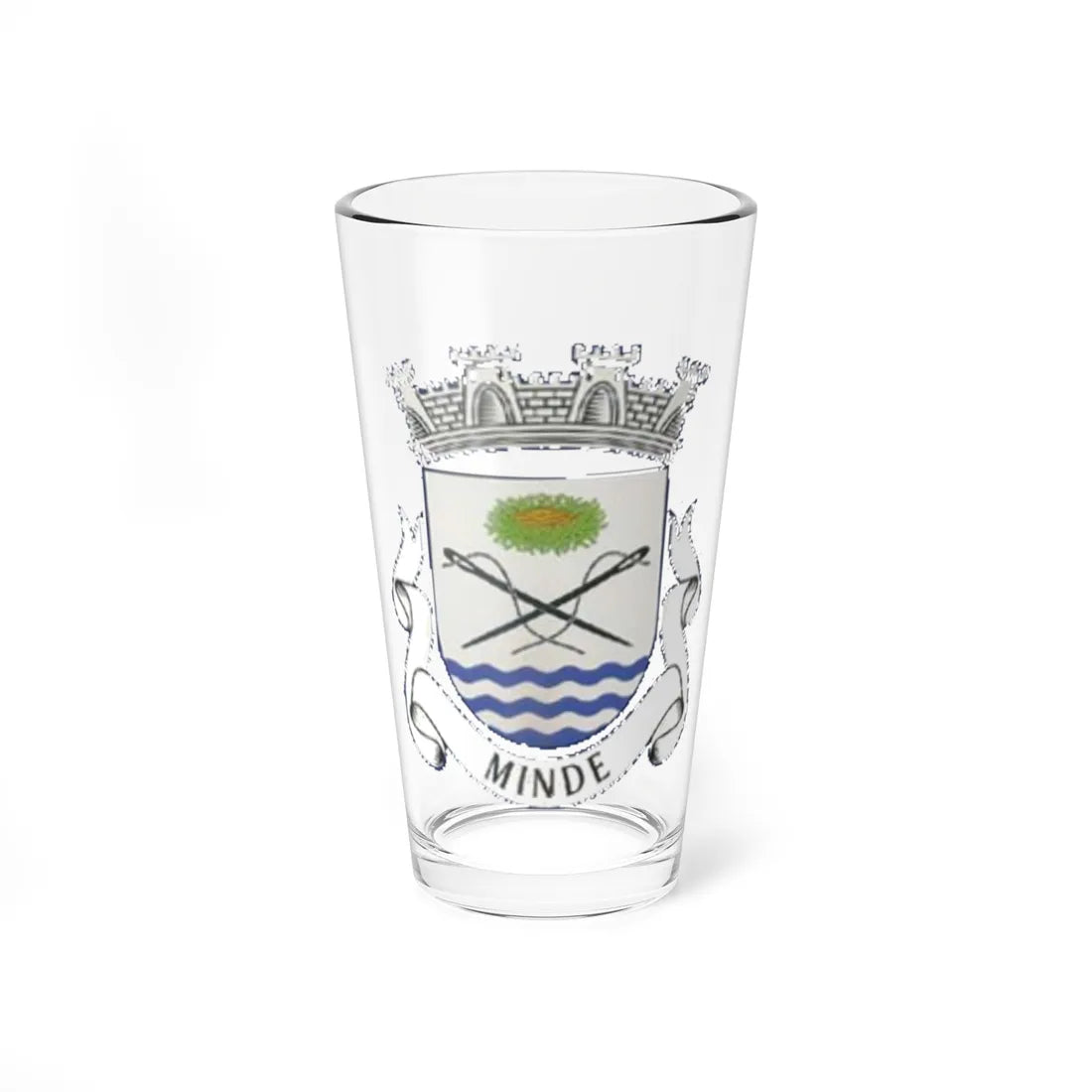 Brasao de Minde cop (Portugal) (Coat of Arms) Pint Glass 16oz 16oz - Go Mug Yourself
