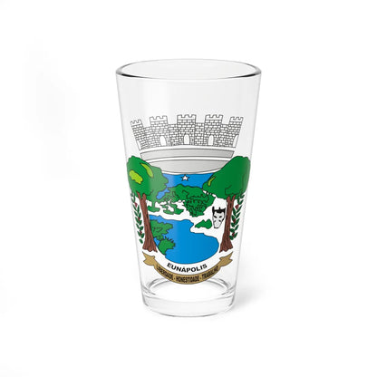 Brasao eunapolis revisado (Brazil) (Coat of Arms) Pint Glass 16oz 16oz - Go Mug Yourself