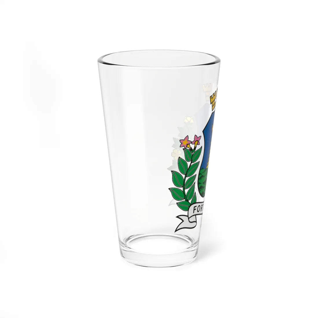Brasao Fortaleza Ceara Brasil new (Brazil) (Coat of Arms) Pint Glass 16oz - Go Mug Yourself