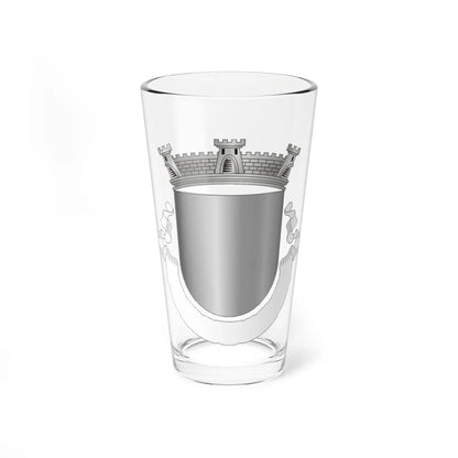 Brasao freguesia vazio esc cinza2 (Portugal) (Coat of Arms) Pint Glass 16oz 16oz - Go Mug Yourself