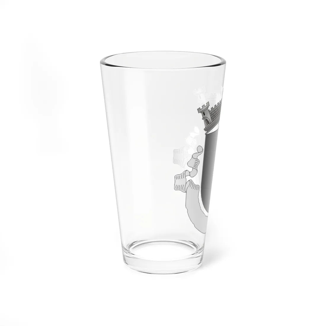 Brasao freguesia vazio esc cinza2 (Portugal) (Coat of Arms) Pint Glass 16oz - Go Mug Yourself