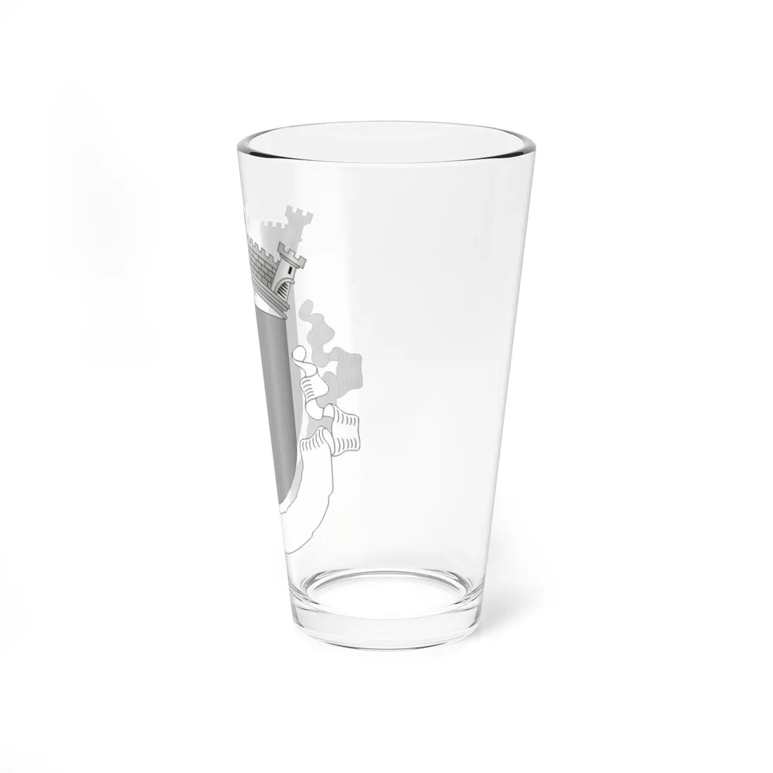 Brasao freguesia vazio esc cinza2 (Portugal) (Coat of Arms) Pint Glass 16oz - Go Mug Yourself